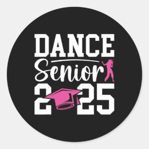 Sticker Rond Danse Senior 2025 Cl Of 2025 Senior Dancer
