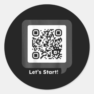 Sticker Rond Danser drôle Président Qr Byck Side