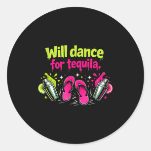 Sticker Rond Dansera pour équipage de fête tongs graphique Will