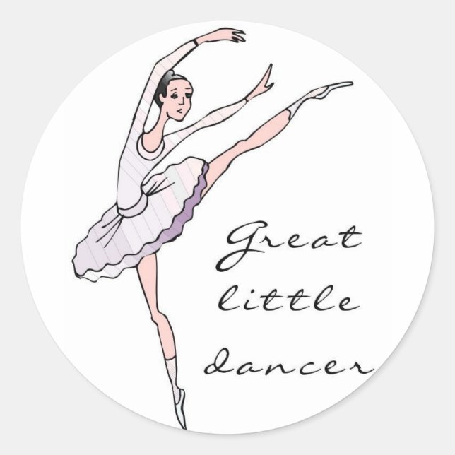 Sticker Rond Danseur (Devant)