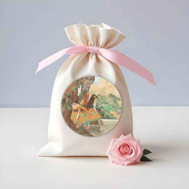 Sticker Rond Danseurs de ballet, Degas Art (Créateur téléchargé)