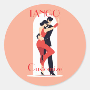 Sticker Rond Danseurs de tango Thunder_Cove
