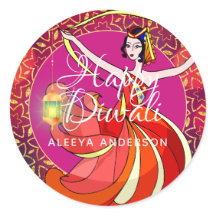 Danseuse de fête Diwali Bollywood Personnalisée