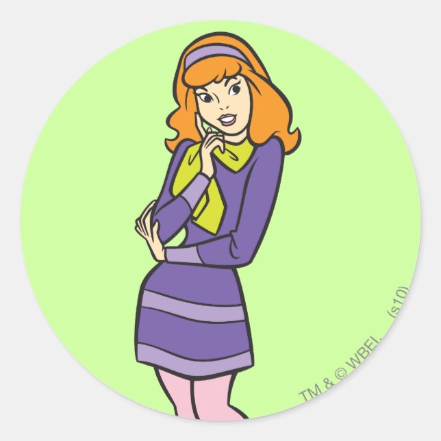 Sticker Rond Daphne Wondering (Devant)