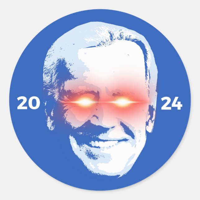 Sticker Rond Dark Brandon 2024 Big Head (Devant)