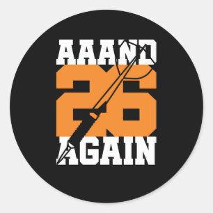 Sticker Rond Darts 26 Again Club Hobby Sports Funny