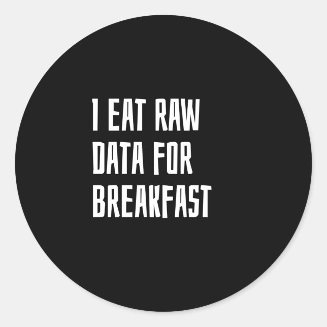 Sticker Rond Data analyst (Devant)