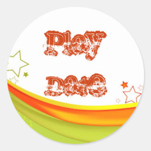 Sticker Rond Date de jeu