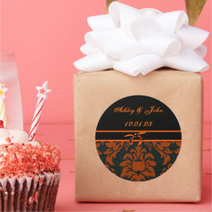 Sticker Rond Date du mariage - Customisé