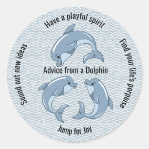 Sticker Rond Dauphins Joueurs Conception