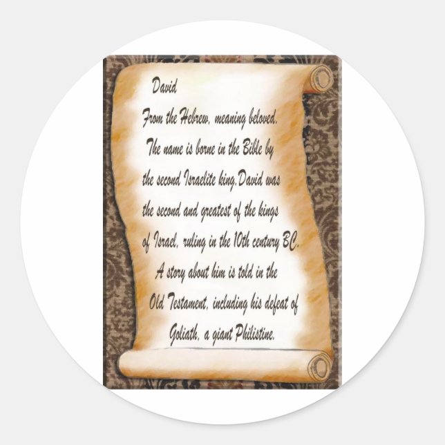 Sticker Rond David (Devant)