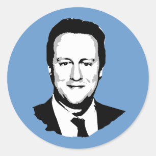 Sticker Rond David Cameron