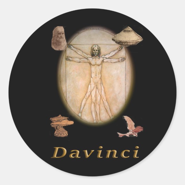 Sticker Rond Davinci (Devant)