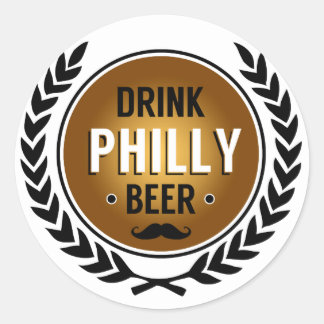 Sticker rond de bière Philly