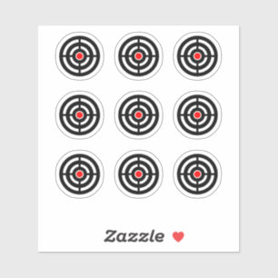 Sticker rond de conception de la cible de la machi