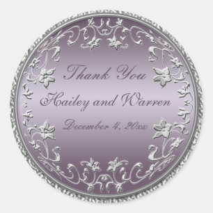 Sticker rond de diamètre 3 po Plum et d'eau