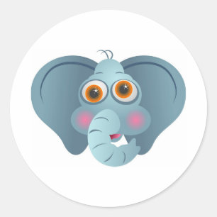 Sticker Rond De grandes oreilles