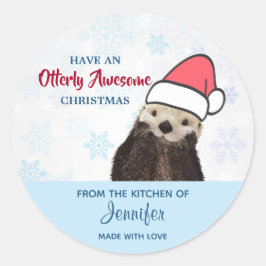 Sticker Rond De la cuisine de | Jolie Louter de Noël