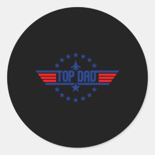 Sticker Rond De la Fête des pères Top Papa