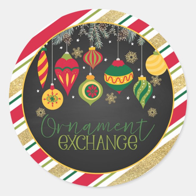 Sticker rond de la partie d'échange d'ornement - n (Devant)