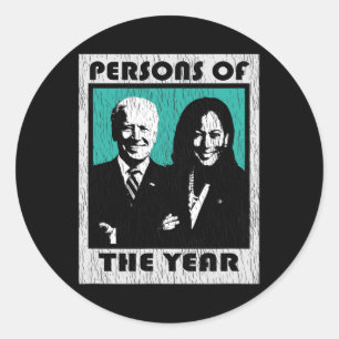 Sticker Rond De L'Année Joe Biden Kamala Harris