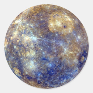 Sticker Rond ~ de MERCURY v2 (système solaire) de PLANÈTE