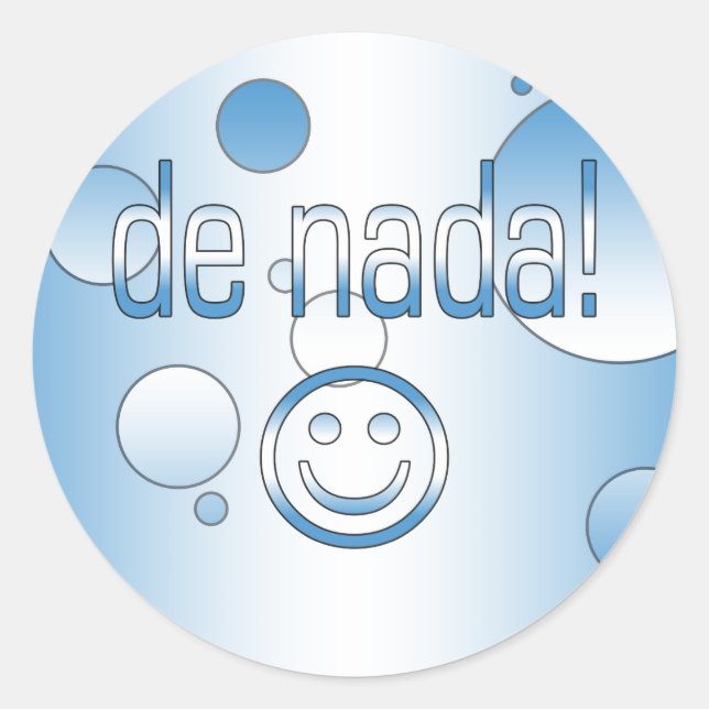 Sticker Rond De Nada ! Guatemala Drapeau couleurs Pop Art (Devant)