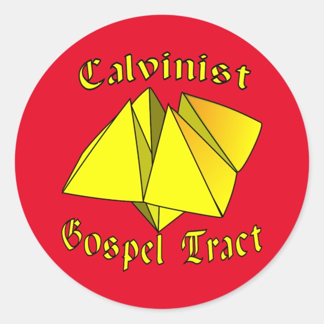 Sticker rond de piste gospel calviniste (Devant)