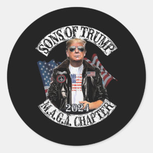 Sticker Rond De Trump Maga Chapitre 2024 (à l'arrière)