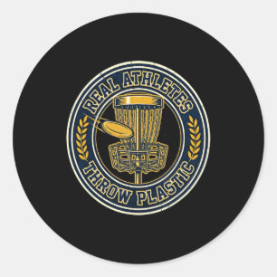 Sticker Rond De vrais athlètes lancent une déclaration de golf