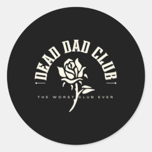 Sticker Rond Dead Dad Club