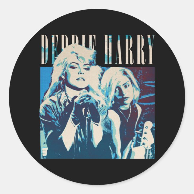 Sticker Rond Debbie Harry, Debbie Harry (Devant)