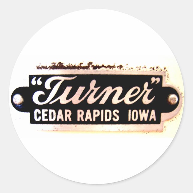 Sticker Rond Décalage rond de Turner Company (Devant)