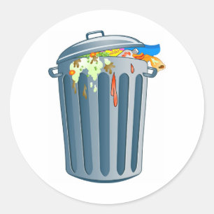 Sticker Rond Déchets