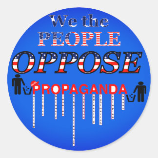 Sticker Rond Déchiqueter la propagande MAGA