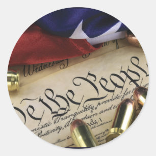 Sticker Rond Déclaration d'indépendance