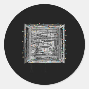 Sticker Rond Décorez Les Salles Avec Des Armes & Munitions
