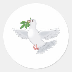 Sticker Rond Deena Dove