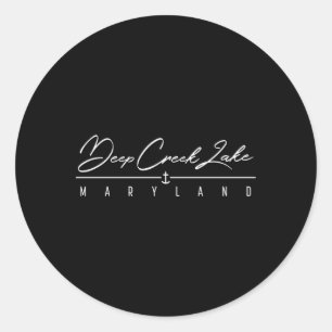 Sticker Rond Deep Creek Lake Md