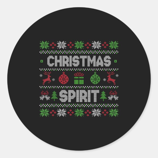 Sticker Rond Deep In The Christmas Srit Matching Couples  (Devant)