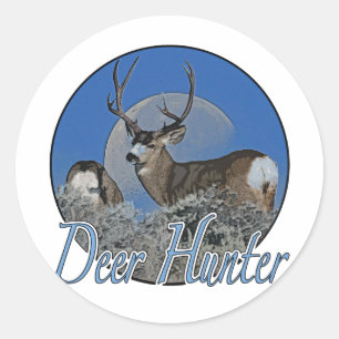Sticker Rond Deer Hunter