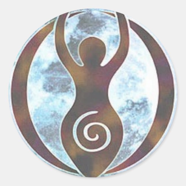 Sticker Rond Déesse (Devant)