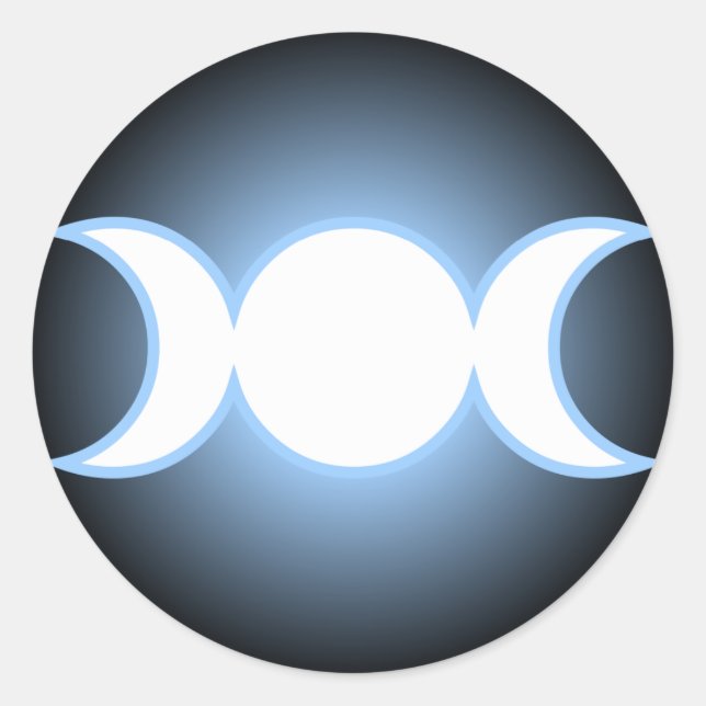 Sticker Rond Déesse triple (Devant)