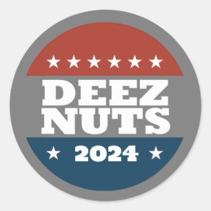 STICKER ROND DEEZ NUTS 2024