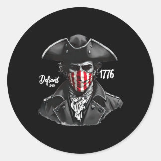 Sticker Rond Défiant Depuis 1776 4