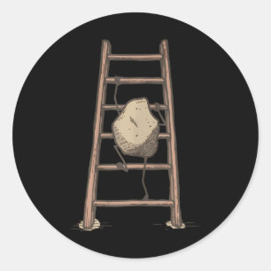 Sticker Rond Définition De L'Escalade Une Montée Rocheuse Sur L