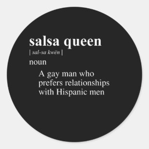 STICKER ROND DÉFINITION DE REINE DE SALSA