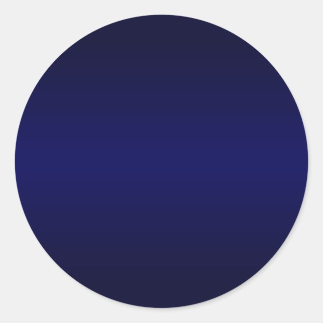 Sticker Rond Dégradé Bleu Marine Vierge (Devant)