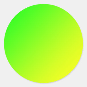 Sticker Rond dégradé jaune vert