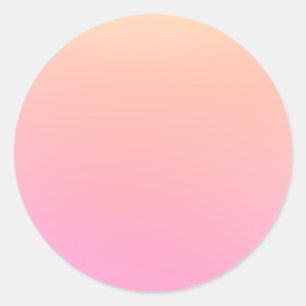 Sticker Rond Dégradé rose et rose